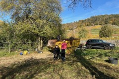 Arbeitseinsatz an den Koppeln